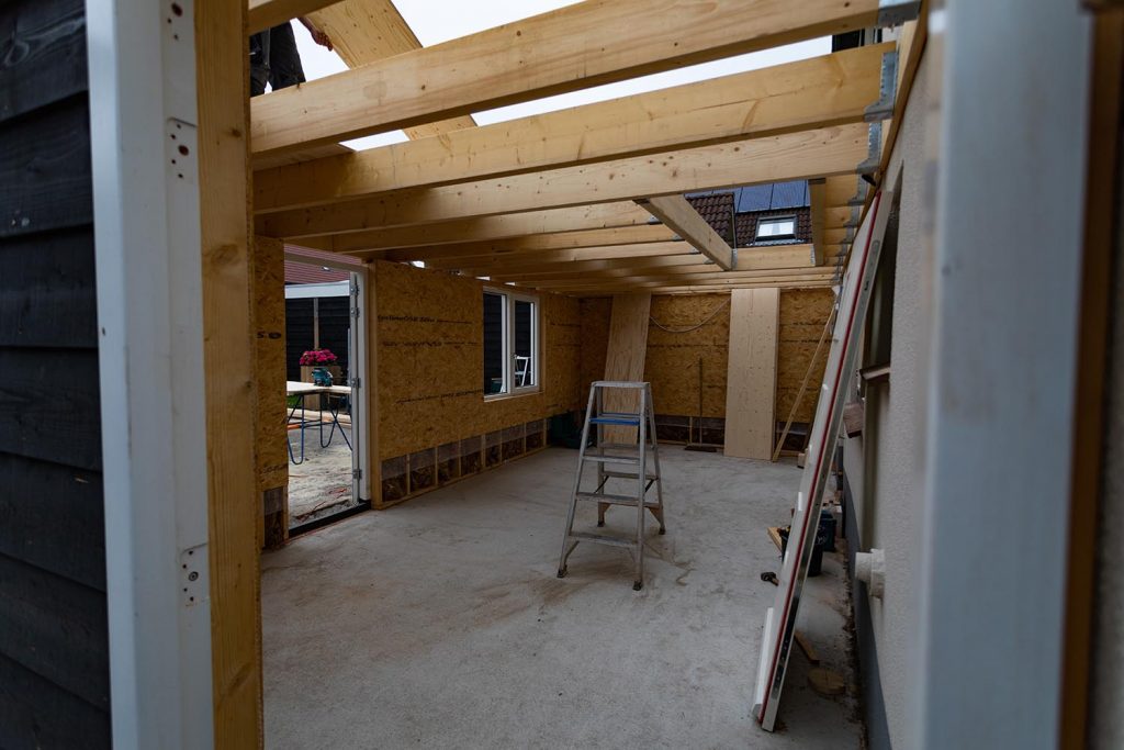 Aanbouw prefab