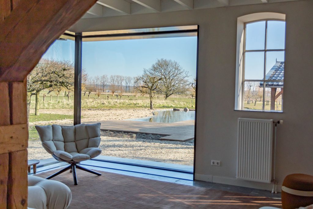 Glazen pui resultaat