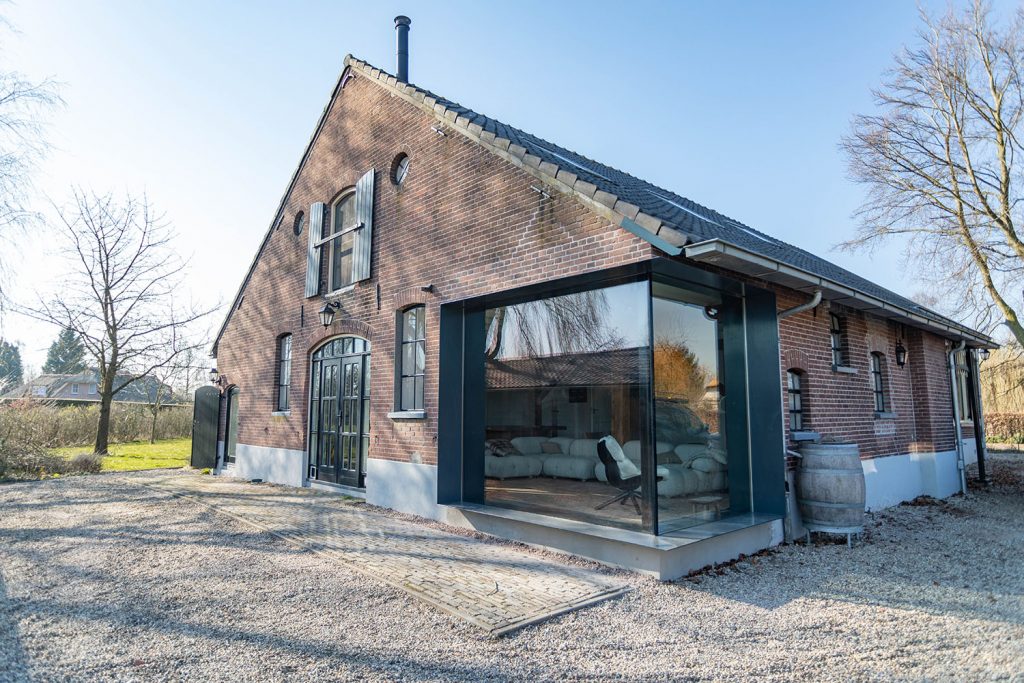 Glazen pui resultaat