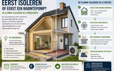 Eerst isoleren of eerst een warmtepomp? De slimme volgorde bij verbouwen
